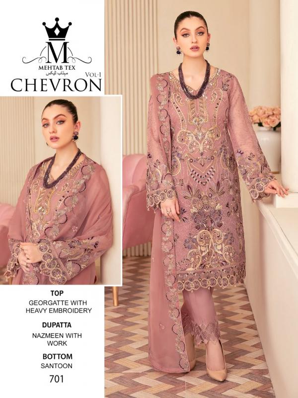 Mehtab Tex Chevron 1 Georgette Pakistani Salwar Kameez Collection